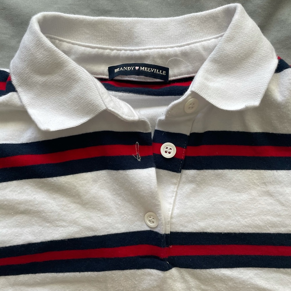 Brandy Melville striped collared shirt
